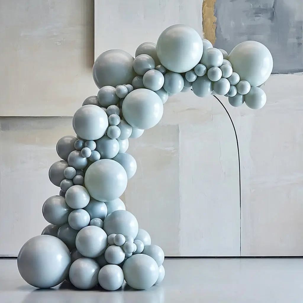 Gray Balloons 140pcs Different Sizes Pack of 18 12 10 5 Inch Matte Gray Latex Balloon Arch Kit for Baby Shower Graduation Wedding Anniversary Birthday Party Decorations Vatoyum Balloons