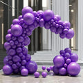 Dark Purple Balloons 140pcs Different Sizes of 18 12 10 5 Inch Royal Purple Balloon Arch Kit Garland for Birthday Baby Shower Graduation Anniversary Bachelorette Party Decorations Vatoyum Balloons