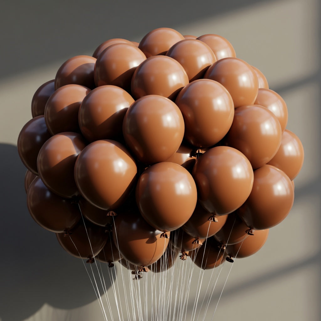Brown Balloons 12 inch, Brown Latex Balloons 50pcs Party Balloons for Birthday Baby Shower Wedding Thanksgiving Anniversary Party Decorations Vatoyum Balloons