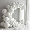 White Balloons 140 pcs Different Sizes of 18 12 10 5 Inch White Balloons Arch Kit Garland for Wedding Baby Shower Birthday Bridal Shower Graduation Engagement Party Decorations Vatoyum Balloons