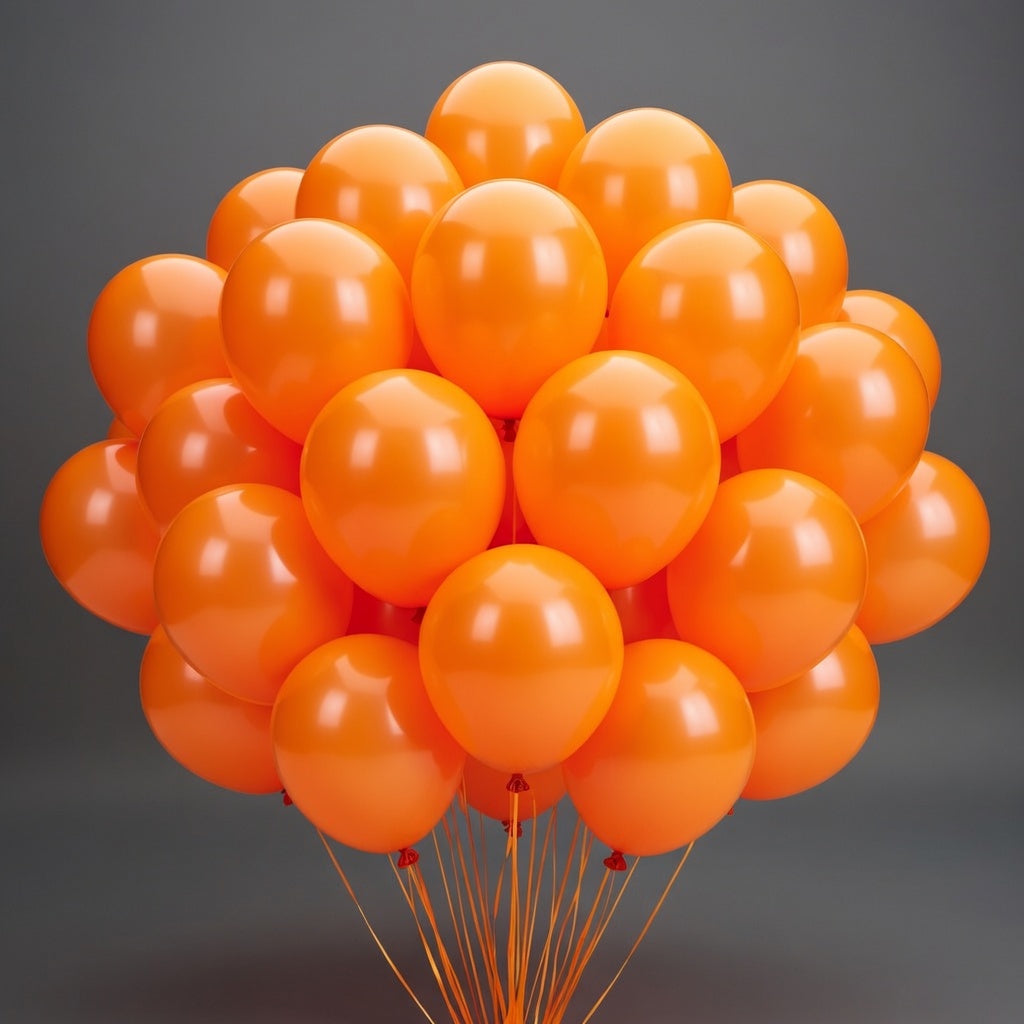 Orange Balloons 12 inch, Orange Latex Balloons 50pcs Party Balloons for Graduation Halloween Fall Tropical Thanksgiving Birthday Party Decorations Vatoyum Balloons