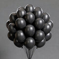 Black Balloons 50 pcs 12 Inch Latex Helium Matte Black Balloons for Baby Shower Birthday Graduation Casino Race Car Anniversary Retirement Pirate Gaming Theme Party Decorations Vatoyum Balloons