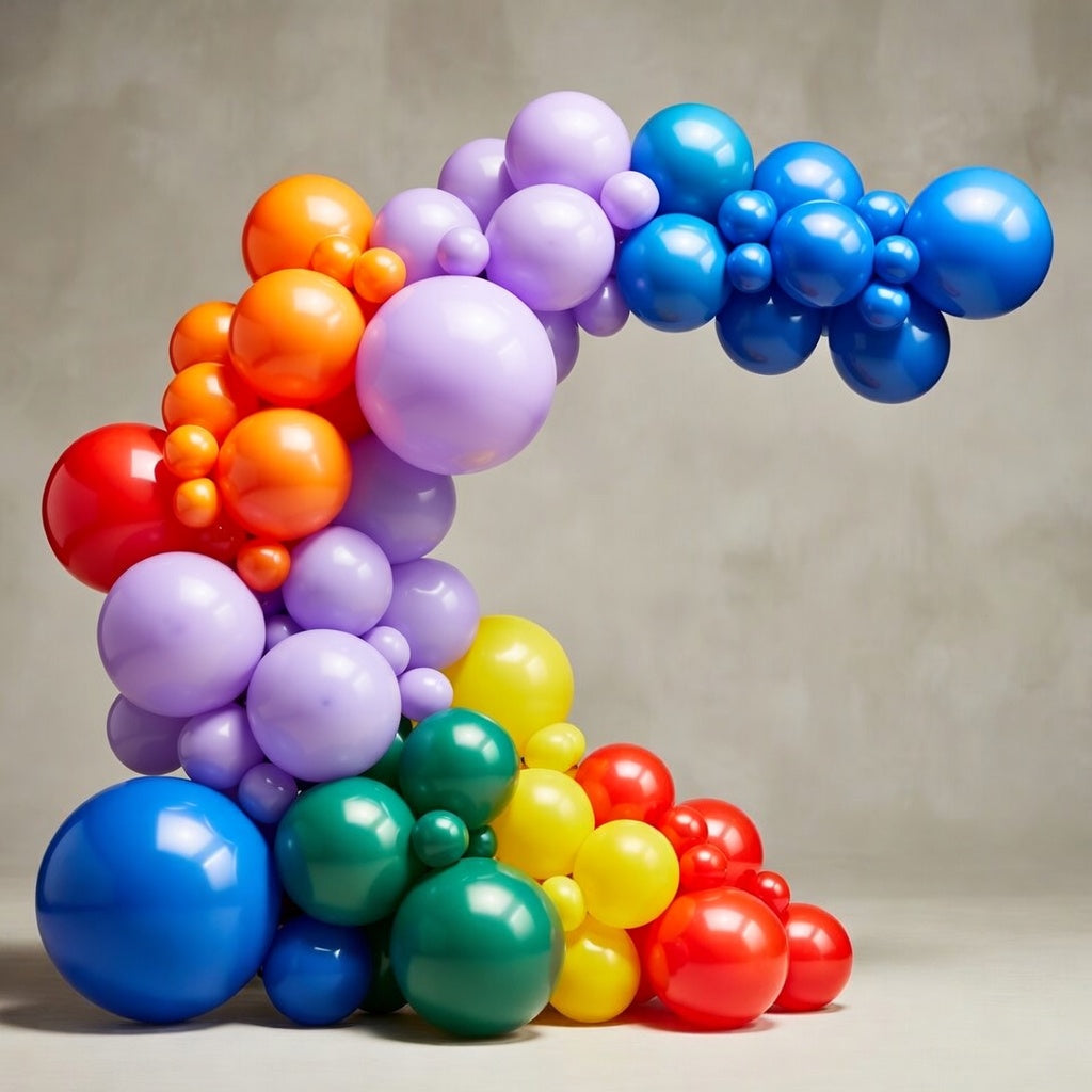 Rainbow Balloon Arch Kit Garland 100 pcs Different Sizes of 36 18 12 10 5 Inch Multicolor Latex Colorful Balloons Assorted Primary Colors for Graduation Baby Shower Birthday Party Decorations Vatoyum Balloons