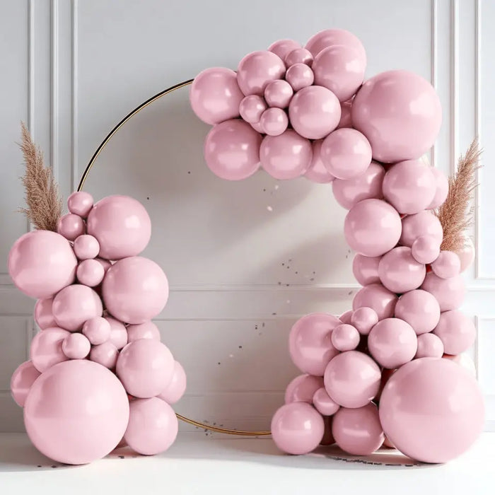 Baby Pink Balloons 145 pcs Different Sizes of 18 12 10 5 Inch Pastel Pale Light Pink Balloons Arch Kit Garland for Baby Shower Gender Reveal Birthday Princess Party Decorations Vatoyum Balloons