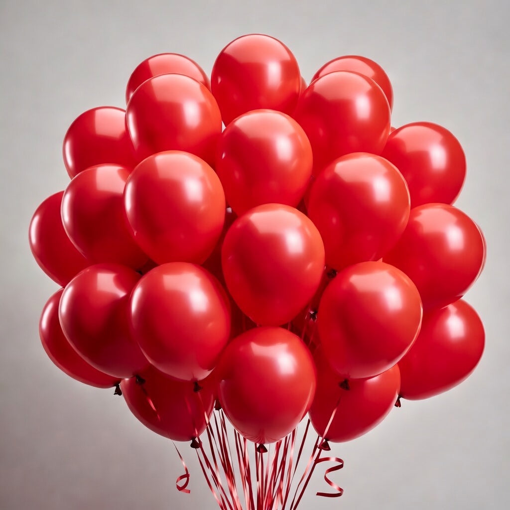 Red Balloons 12 inch, Red Latex Balloons 50pcs Party Balloons for Baby Shower Wedding Valentines Christmas Birthday Party Decorations Vatoyum Balloons