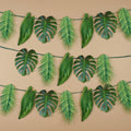 Tropical Palm Leaf Garland Party Decorations, Length 2.6M, 8.5 FT, Green Vatoyum Balloons