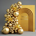 Metallic Gold Star Balloons 110pcs Different Sizes 18 12 10 5 Inch Pack 22 Inch Gold Spike Star Explosion Foil Mylar Balloon Arch Kit for Birthday Engagement Party Decorations Vatoyum Balloons