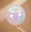 Pack of 12 colorful round foil balloons, 22-inch, 15-inch, and 10-inch 4D transparent spherical balloons, suitable for birthdays, weddings, and decorations. Vatoyum Balloons
