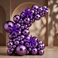 Metallic Purple Star Balloons 110pcs Different Sizes 18 12 10 5 Inch Pack 22 Inch Purple Spike Star Foil Mylar Balloon Arch Kit for Birthday Wedding Party Decorations Vatoyum Balloons