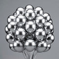Silver Balloons 50pcs 12 Inch Silver Latex Helium Balloons for Birthday Wedding Anniversary Graduation Bachelorette Engagement Bridal Shower Retirement Party Decorations Vatoyum Balloons
