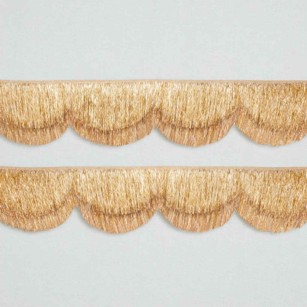 Gold Scalloped Layered Fringe Banner - 5 Ft. | Bachelorette Party Decorations, Birthday Party Decor, HBD Decor, Photo Booth Banner Backdrop Vatoyum Balloons