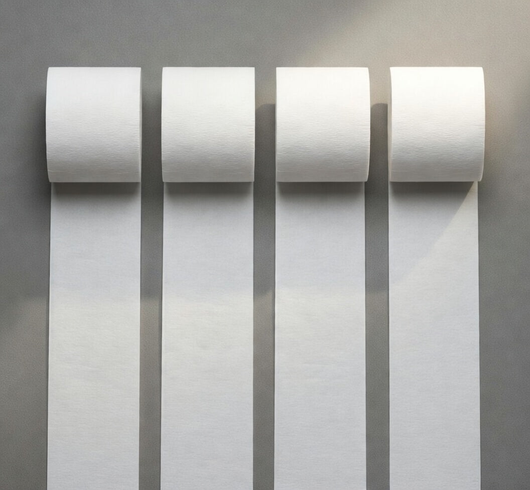 White Crepe Paper Streamers 4 Rolls 328ft, Pack of Party Streamers for Party Decorations, Crepe Paper for Birthday, Baby Shower, Wedding Party Decorations (1.8 Inch x 82 Ft/Roll) Vatoyum Balloons