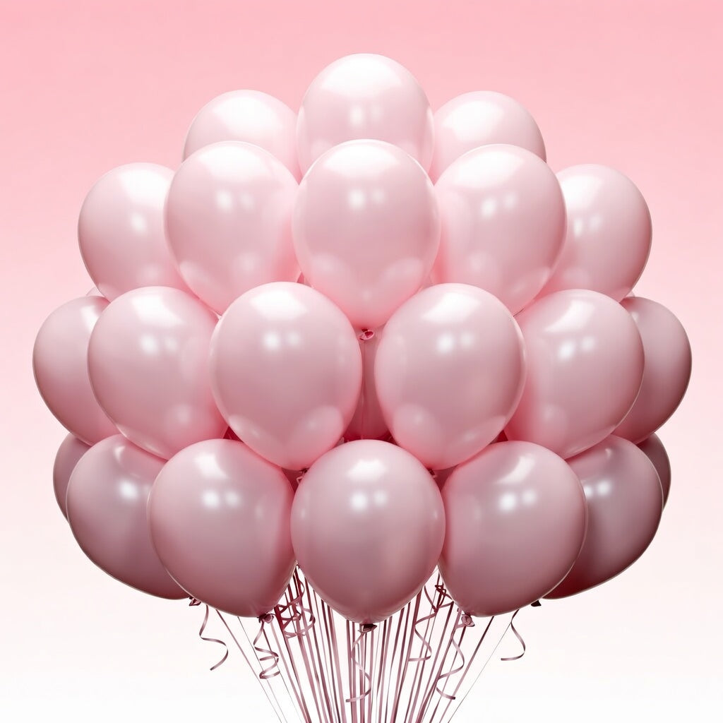 Light Pink Balloons 12 inch, Pastel Pink Latex Balloon 50pcs Party Balloons for Graduation Bridal Baby Shower Gender Reveal Birthday Party Decorations Vatoyum Balloons
