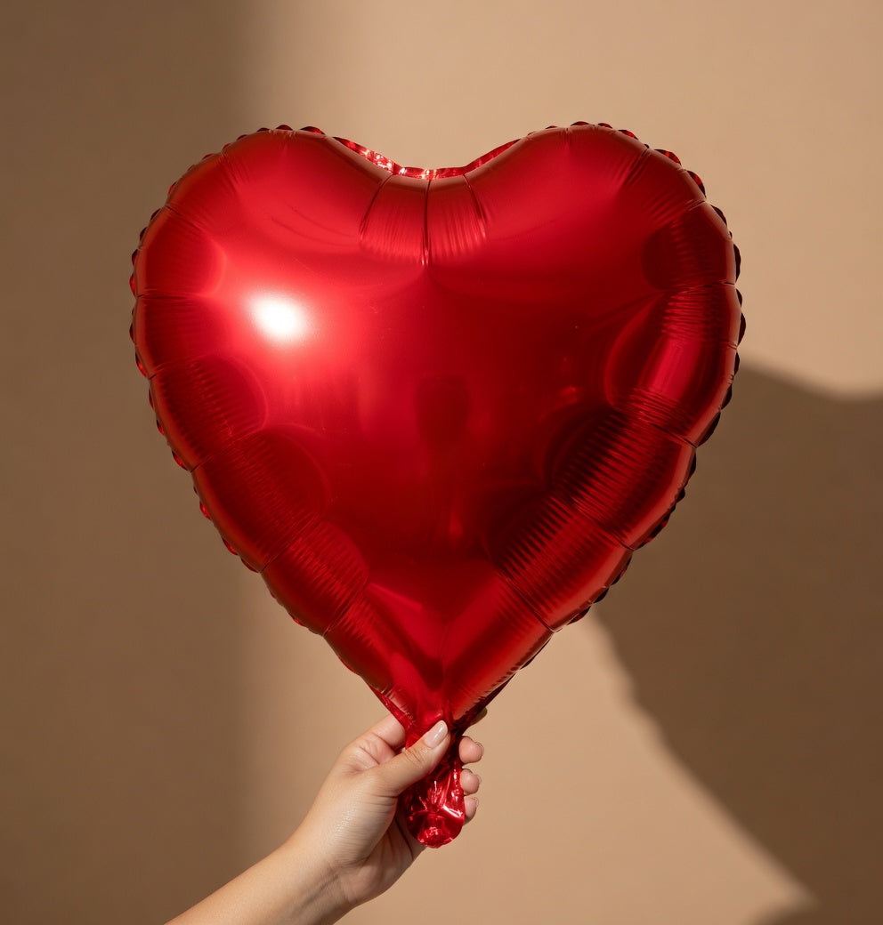 Red Heart Balloons,10Pcs 18Inch Red Heart Shaped Foil Ballons for Valentine's Day Baby Shower Birthday Anniversary Wedding Party Decorations Vatoyum Balloons