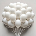 White Balloons 12 inch, White Latex Balloons 50pcs Party Balloon for Engagement Bachelorette Bridal Shower Wedding Party Birthday Decorations Vatoyum Balloons