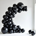 Black Balloons 140 pcs Different Sizes of 18 12 10 5 Inch Black Balloons Arch Kit Garland for Baby Shower Birthday Graduation Casino Gaming Anniversary Retirement Party Decorations Vatoyum Balloons