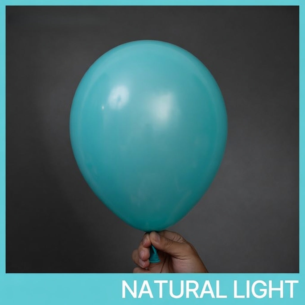 120 different sizes of blue-green balloons, 18-inch, 12-inch, 10-inch and 5-inch combination packs, suitable for baby showers, graduation ceremonies, mermaid-themed birthday parties, pool parties and other decorations. Vatoyum Balloons