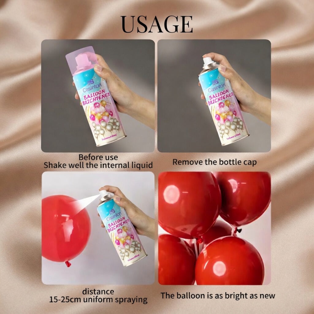 450ml, the only aerosol balloon polish that can be polished and dried without towels or gloves. Vatoyum Balloons