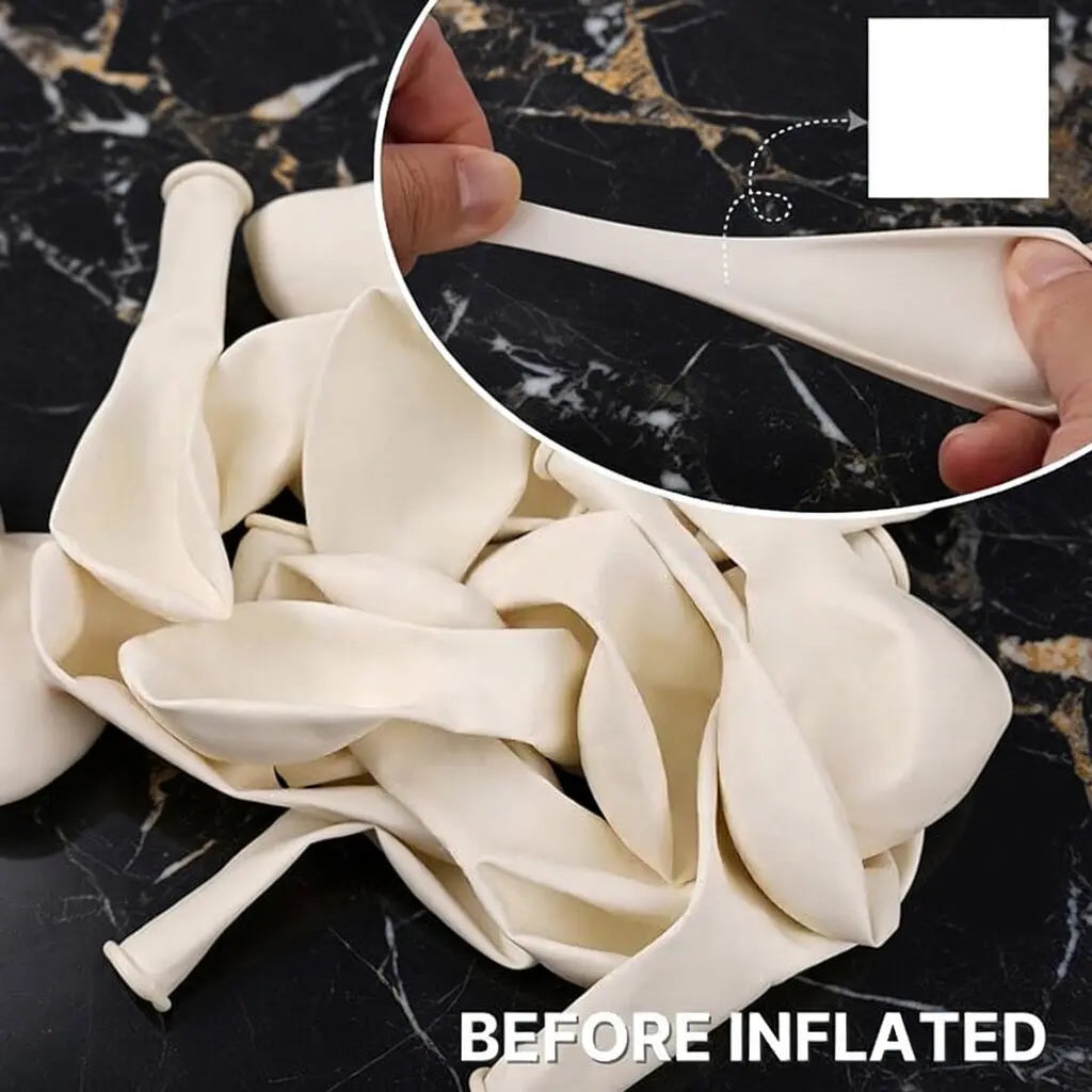 White Balloons 140 pcs Different Sizes of 18 12 10 5 Inch White Balloons Arch Kit Garland for Wedding Baby Shower Birthday Bridal Shower Graduation Engagement Party Decorations Vatoyum Balloons