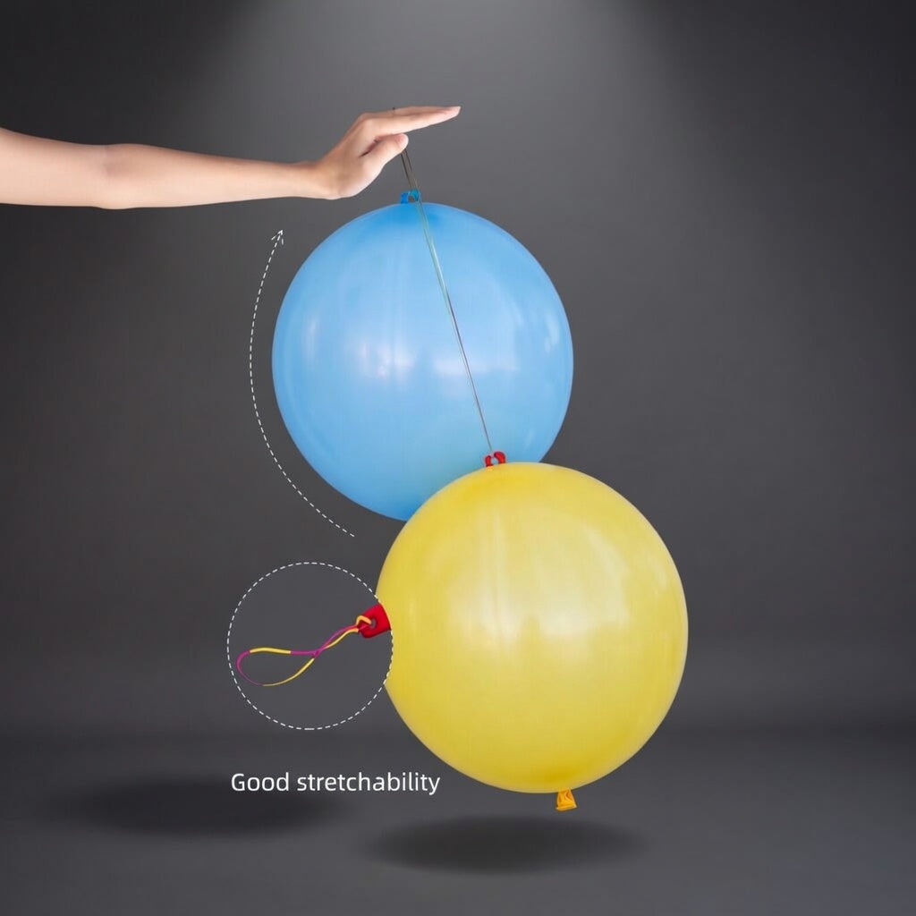 50 thickened neon-colored boxing balloons, sturdy and durable, with rubber band handles, suitable for children's birthday parties, wedding gift bags, etc. Vatoyum Balloons