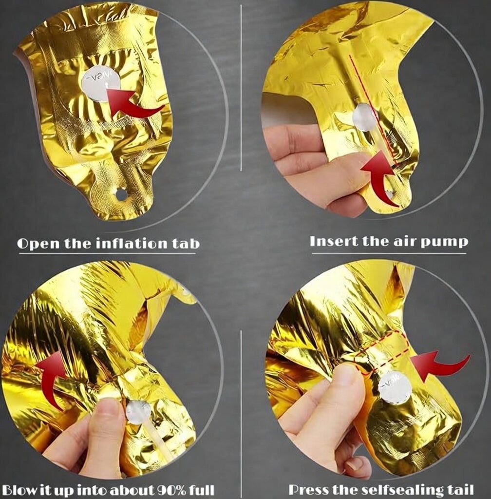 Gold Number 1 Balloon 40 Inch, 0 Balloon Number for 10th 20th 30th 40th 50th 60th Birthday Decorations, Gold Party Supplies Vatoyum Balloons