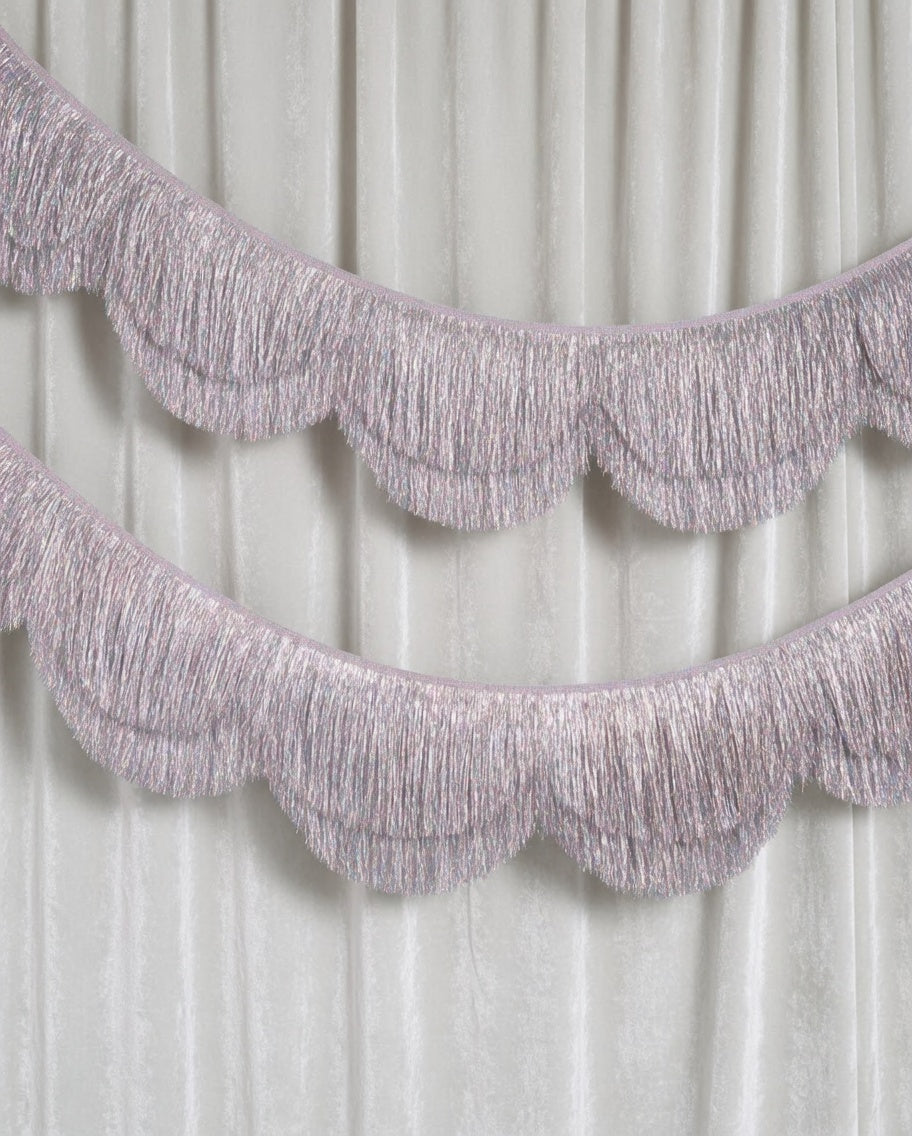 Silver Iridescent Wavy Fringe Banner – 6 ft | Bachelorette Party Decor, Birthday Banner, Glittery Decoration, Photo Booth Backdrop Vatoyum Balloons