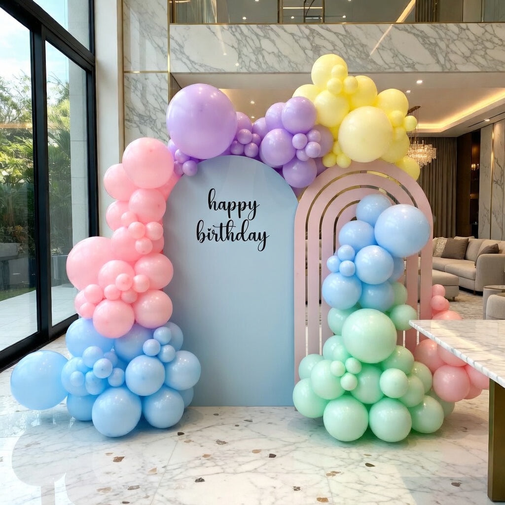 Rainbow Balloon Arch Kit, 162Pcs Macaron Assorted Colorful Party Balloon Garland Kit for Baby Shower, Wedding, Engagements, Birthday, Gender Reveal, Anniversary, Easter Decorations Vatoyum Balloons
