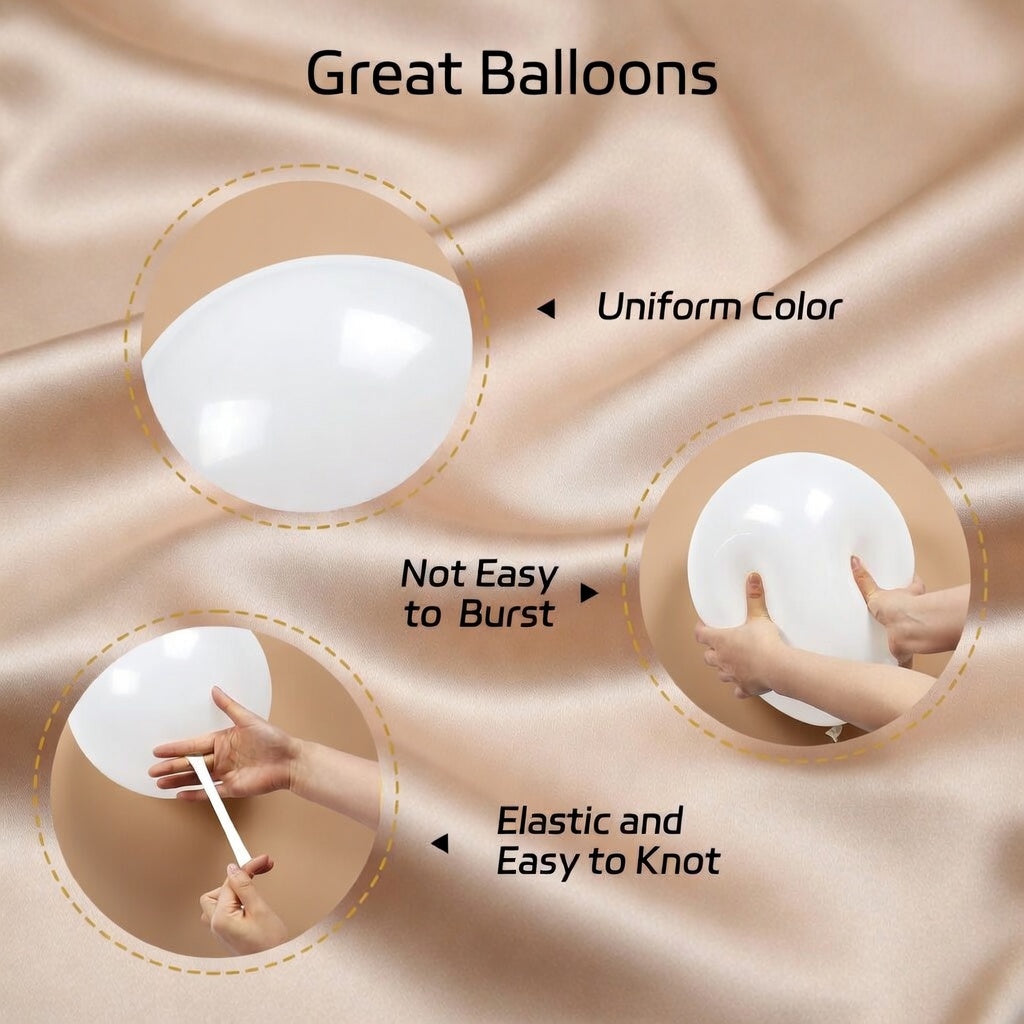 60pcs Gold and White Balloons 12inch, White and Gold Balloons with Metallic Gold Confetti Balloons for Graduation Wedding Engagement Birthday Party Decorations Vatoyum Balloons