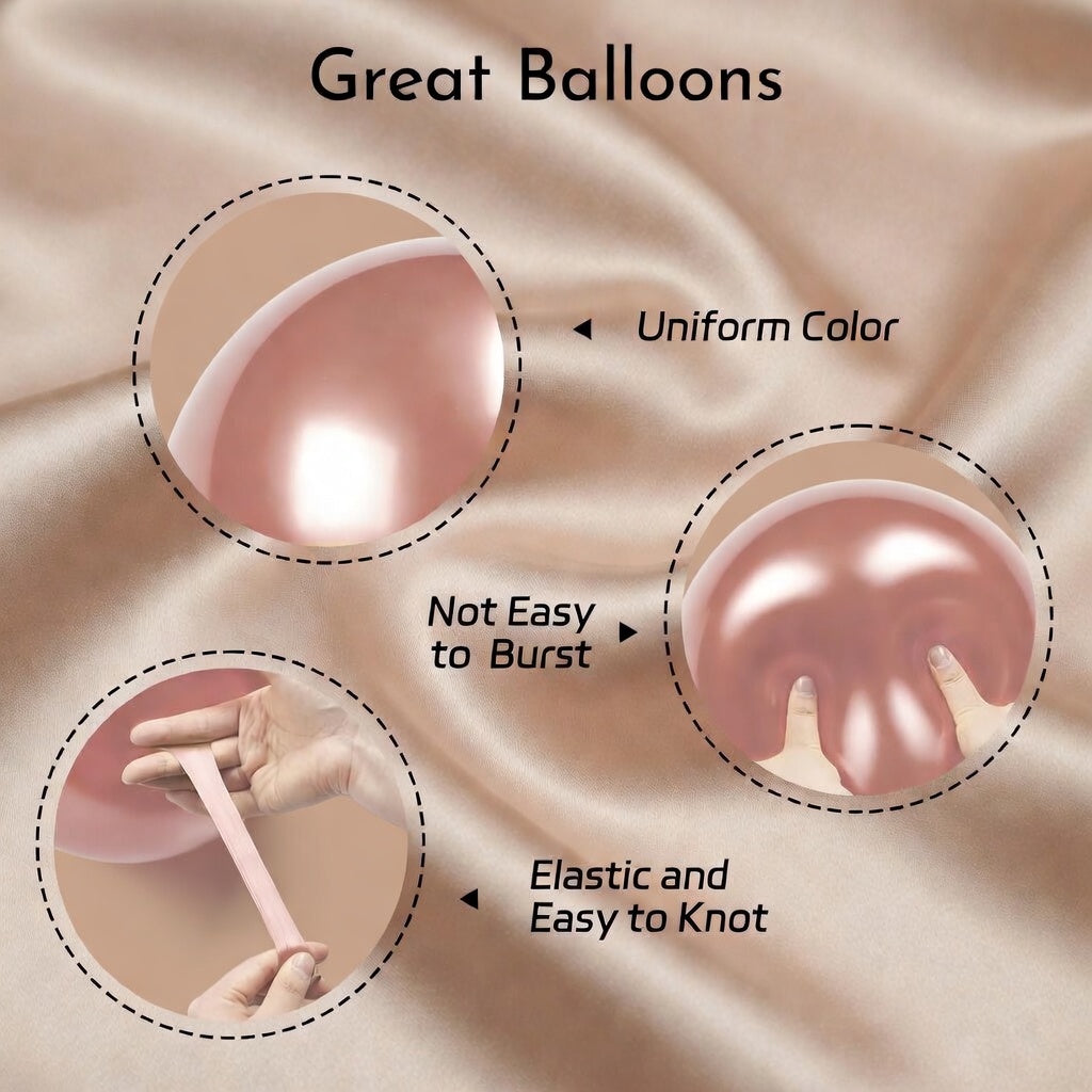 60pcs Rose Gold and Black Balloons 12inch with Rose Gold Confetti Balloons for Wedding Graduation Baby Shower Birthday Party Decoration Vatoyum Balloons