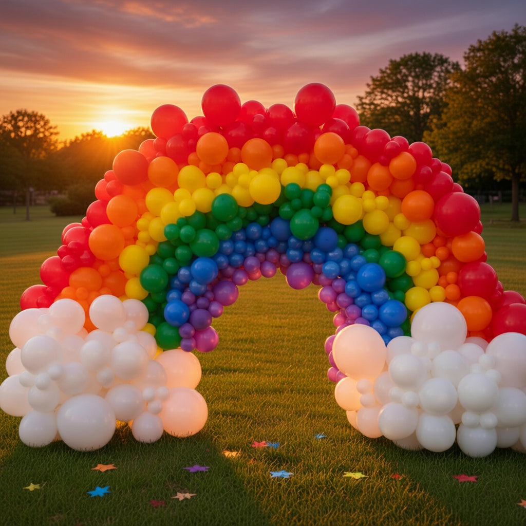 Rainbow Balloon Arch Kit Garland 100 pcs Different Sizes of 36 18 12 10 5 Inch Multicolor Latex Colorful Balloons Assorted Primary Colors for Graduation Baby Shower Birthday Party Decorations Vatoyum Balloons