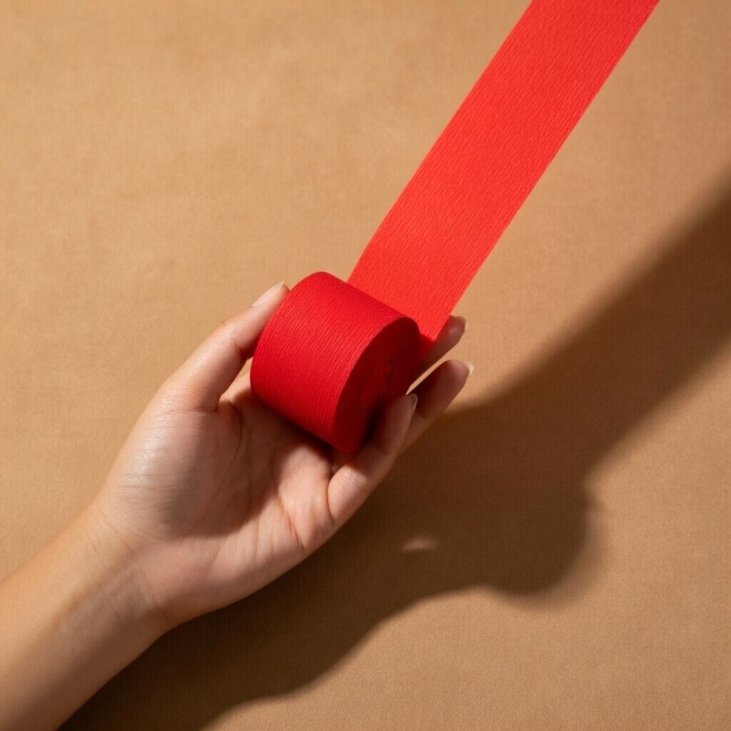 Red, white and blue crepe paper ribbon, 5-pack, 410 feet long, includes red, white and blue crepe paper ribbon, suitable for American-themed parties such as Independence Day, July 4th, Memorial Day, etc. Vatoyum Balloons