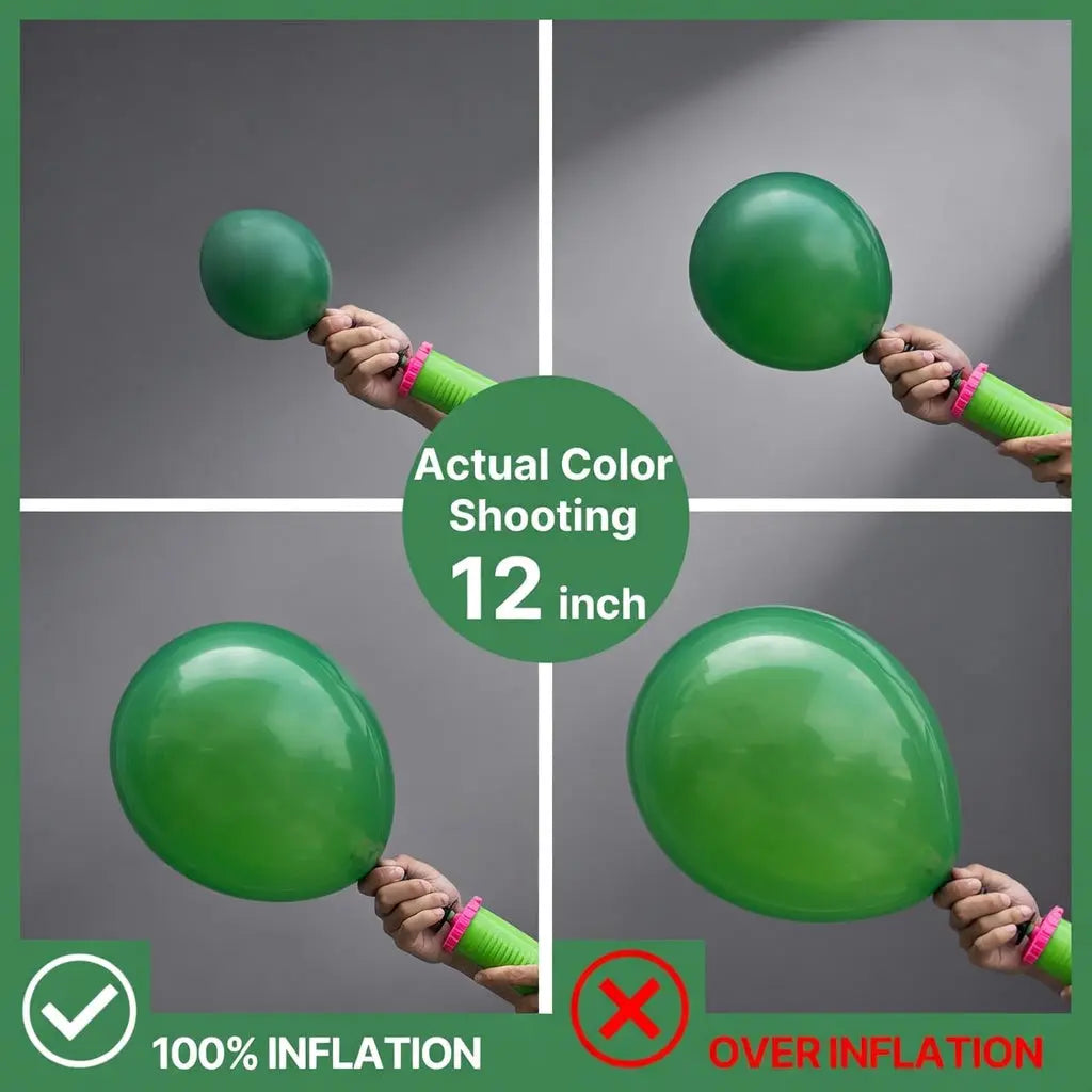 Dark Green Balloons 127 pcs Different Sizes of 36 18 12 10 5 Inch Hunter Emerald Forest Green Balloon Arch Kit Garland for Graduation Christmas Jungle Birthday Party Decorations Vatoyum Balloons