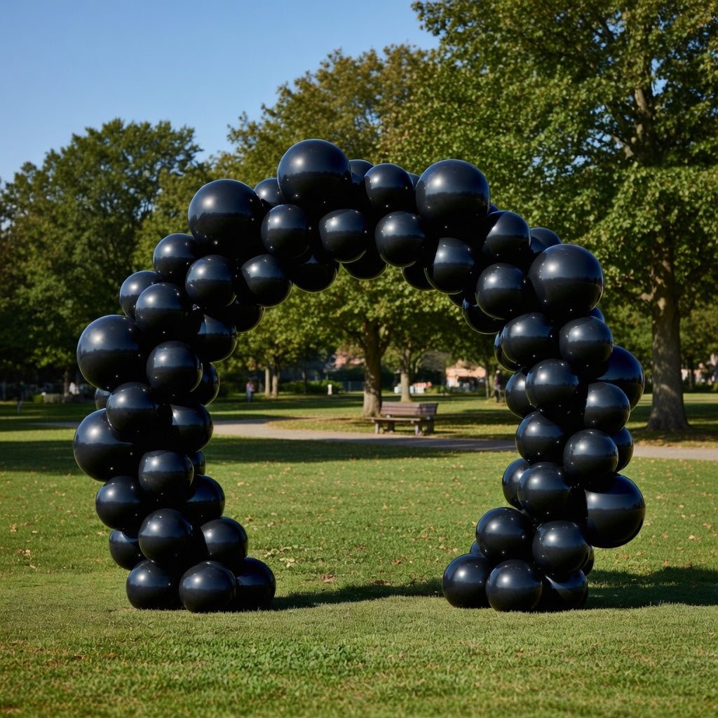 Black Balloons 50 pcs 12 Inch Latex Helium Matte Black Balloons for Baby Shower Birthday Graduation Casino Race Car Anniversary Retirement Pirate Gaming Theme Party Decorations Vatoyum Balloons