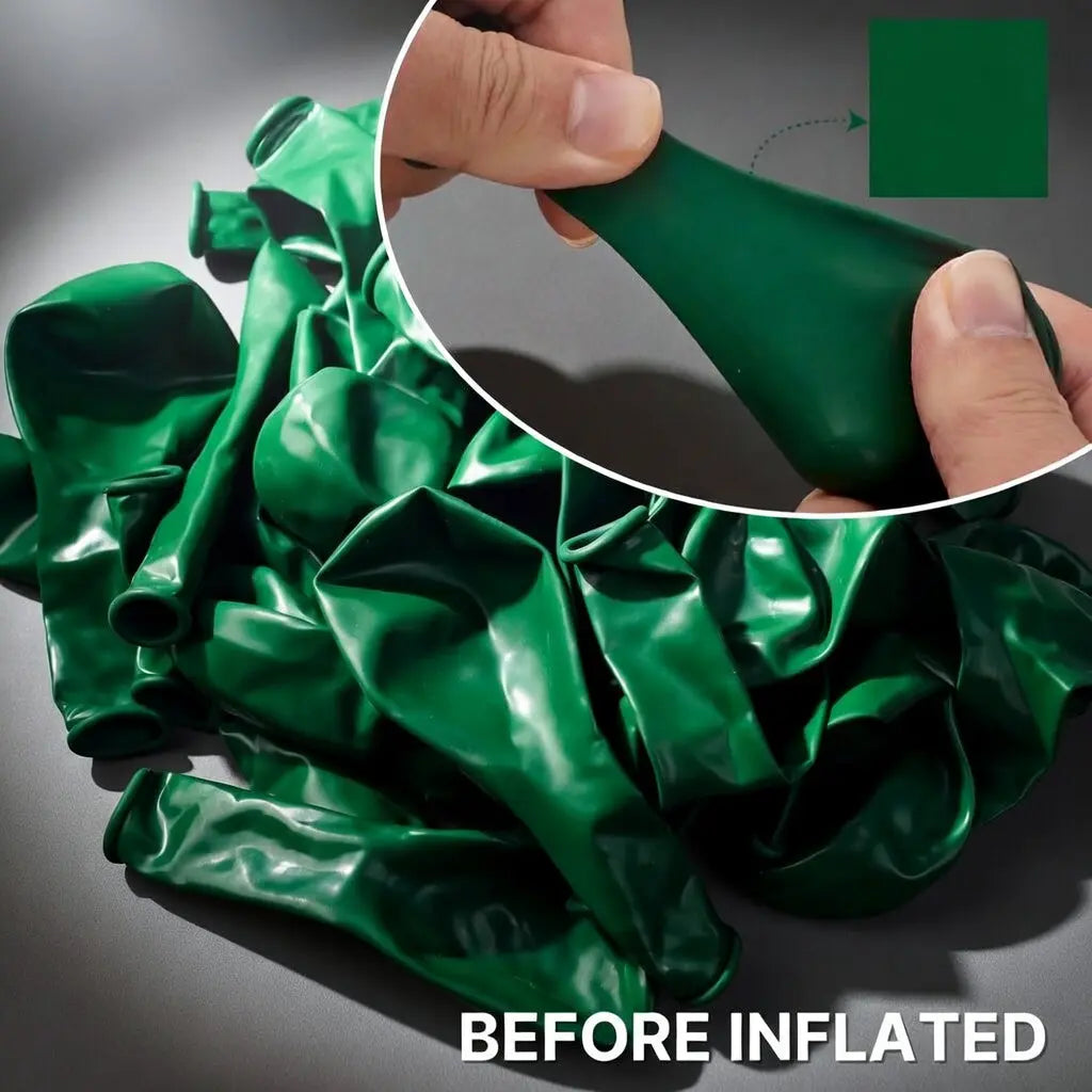Dark Green Balloons 127 pcs Different Sizes of 36 18 12 10 5 Inch Hunter Emerald Forest Green Balloon Arch Kit Garland for Graduation Christmas Jungle Birthday Party Decorations Vatoyum Balloons