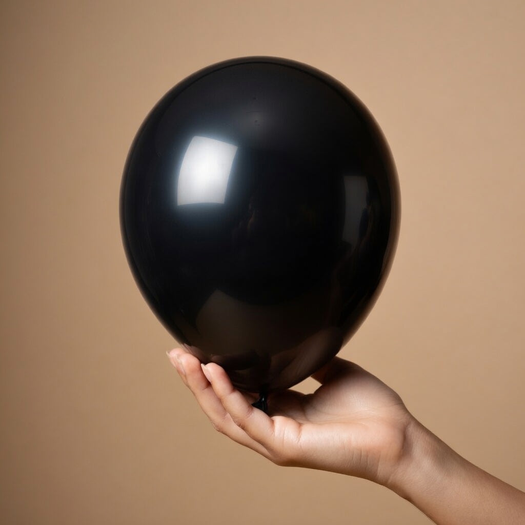 Black and Silver Balloons, 60pcs 12inch Black Metallic Silver Balloons for Graduation Birthday Party Decorations Vatoyum Balloons