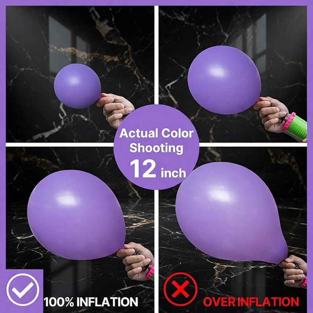 Dark Purple Balloons 140pcs Different Sizes of 18 12 10 5 Inch Royal Purple Balloon Arch Kit Garland for Birthday Baby Shower Graduation Anniversary Bachelorette Party Decorations Vatoyum Balloons