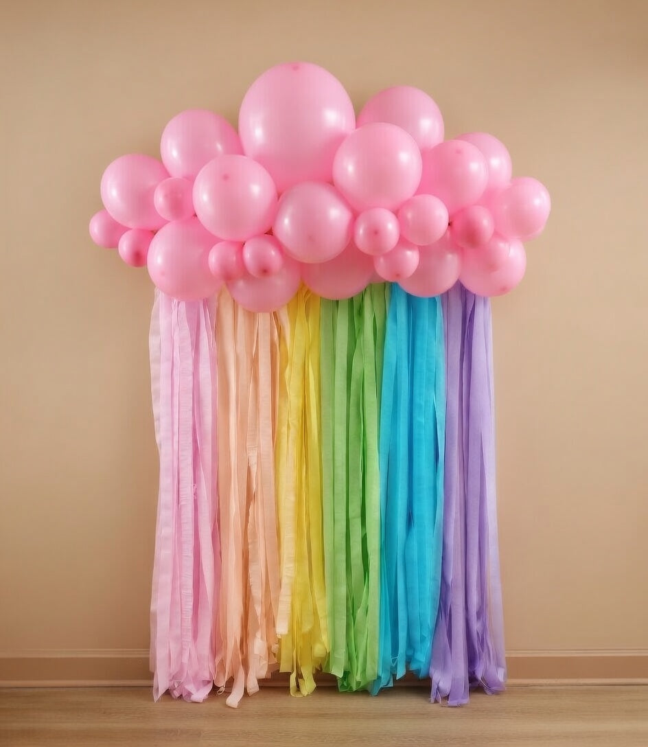 Pastel Birthday Party Decorations Pastel Crepe Paper Streamers 8 Rolls Pastel Color Party Streamers for Birthday Party Wedding Decorations Vatoyum Balloons