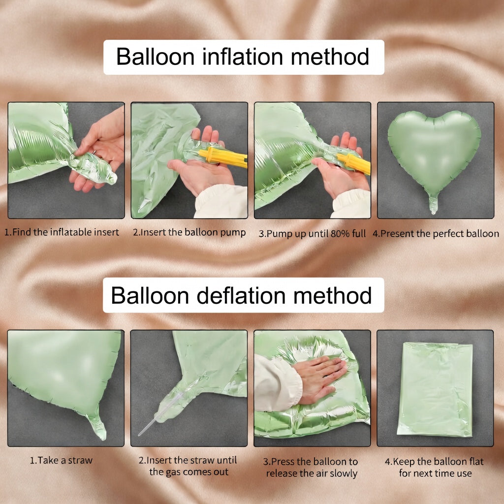 Sage Green Heart Balloon, 10PCS Green Foil Heart Balloons, 18inch Olive Green Heart Shape Balloons for Helium Birthday Party Decorations for Jungle Brithday Party, Valentines Day, Wedding, Anniversary Vatoyum Balloons