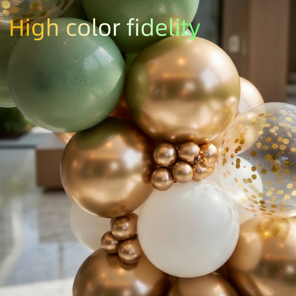 Sage Green White Gold Balloon Garland Arch Kit, 146Pcs Latex Balloons Different Sizes 18 12 10 5 Inch for Birthday Baby Shower Gender Reveal Wedding Party Decoration Vatoyum Balloons