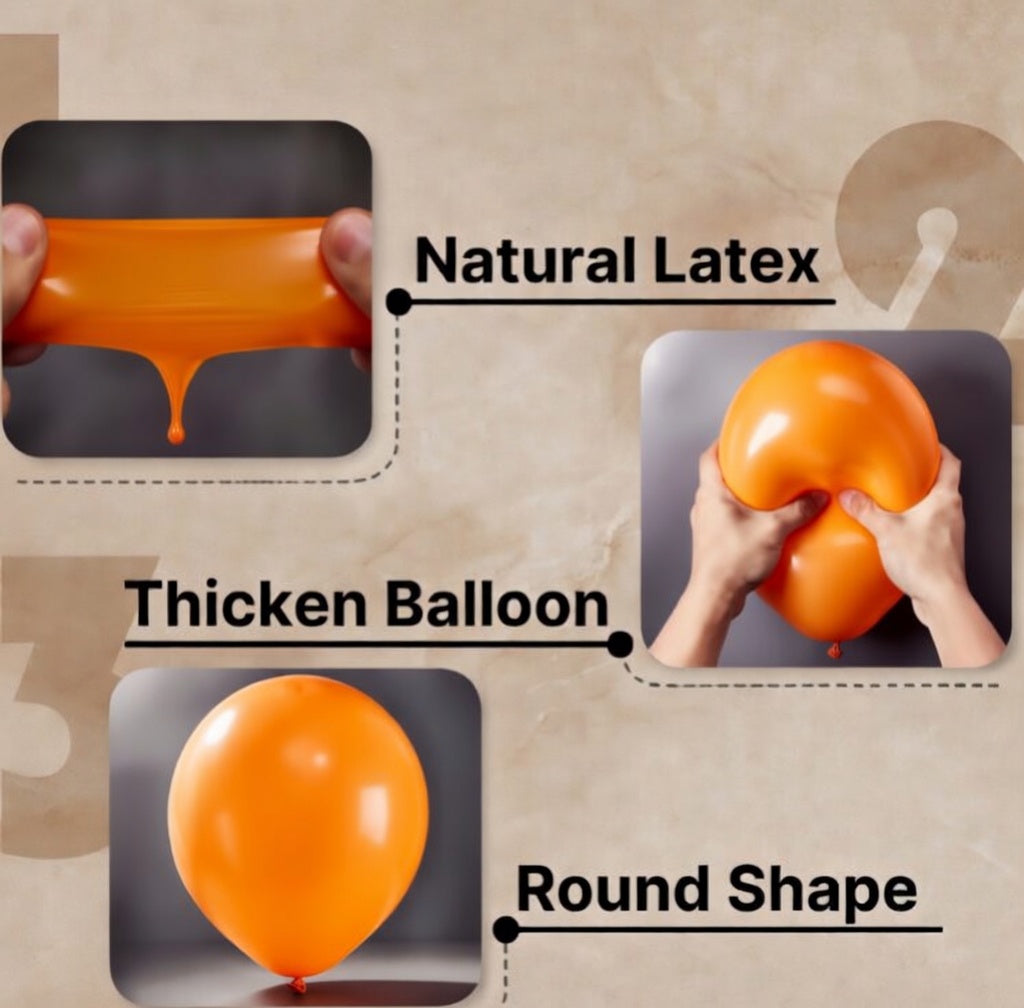 Orange Balloons 12 inch, Orange Latex Balloons 50pcs Party Balloons for Graduation Halloween Fall Tropical Thanksgiving Birthday Party Decorations Vatoyum Balloons