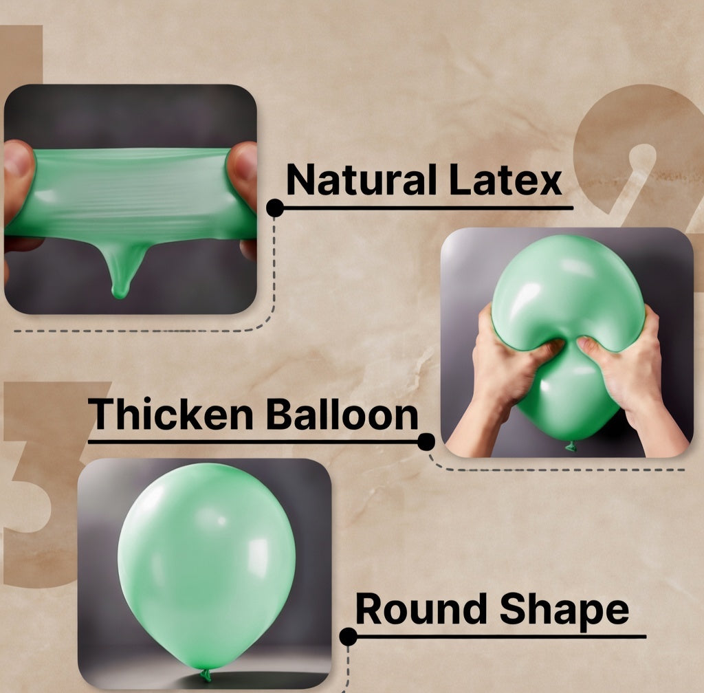 Mint Green Balloons 12inch, Mint Latex Balloon 50pcs Party Balloons for Wedding Baby Shower Birthday Party Decorations Vatoyum Balloons