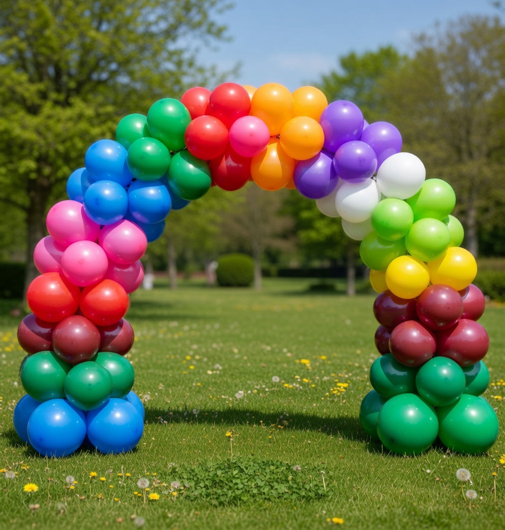 Thickened balloons, 120 PCS Balloons Assorted Colors, Latex Balloons for Kid's Birthday Party, Exquisite Rainbow Balloon, 12 Inches 13 Kinds of Rianbow Colorful Party Balloons Decorations. Vatoyum Balloons