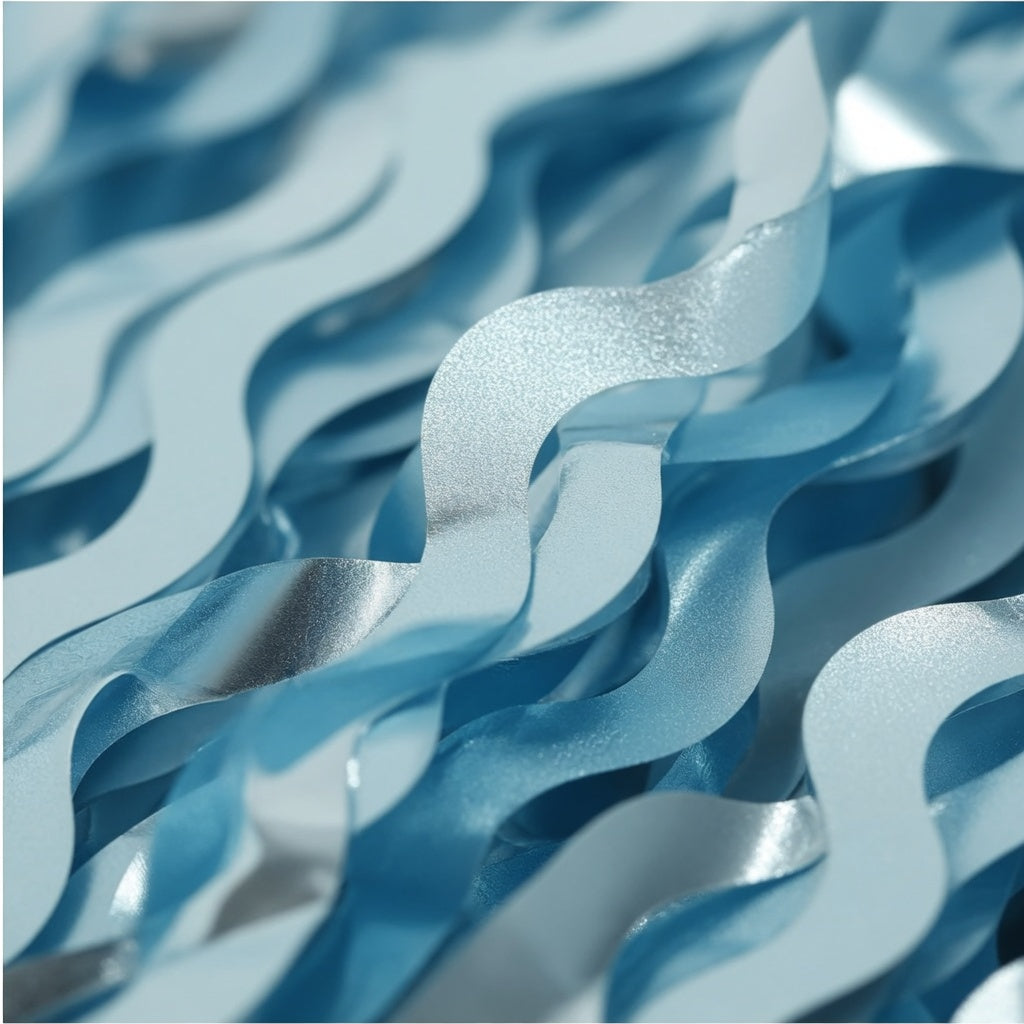4 Pack Wavy Blue Foil Fringe Curtain 3.3x6.6 Feet | Blue Streamers Tinsel Backdrop for Under The Sea Party Decorations | Ocean Backdrop | Mermaid Birthday Decorations Vatoyum Balloons