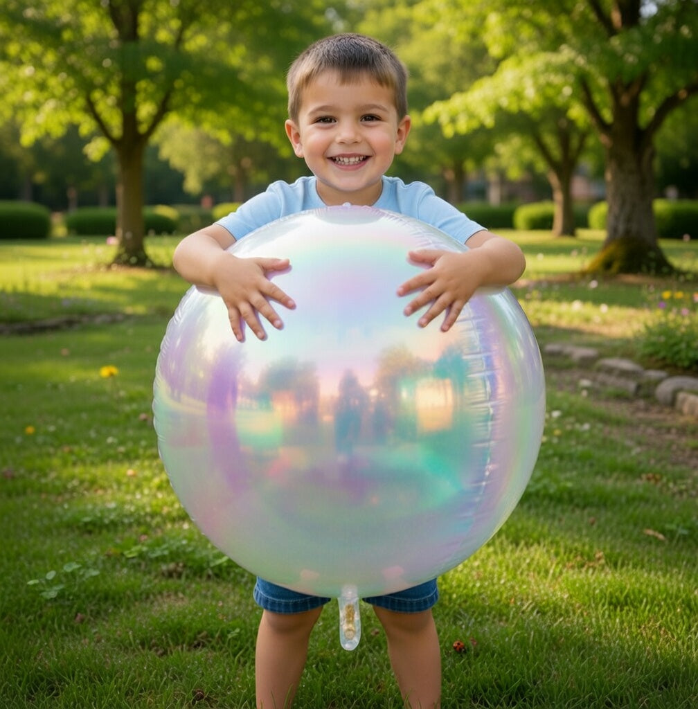 Pack of 12 colorful round foil balloons, 22-inch, 15-inch, and 10-inch 4D transparent spherical balloons, suitable for birthdays, weddings, and decorations. Vatoyum Balloons