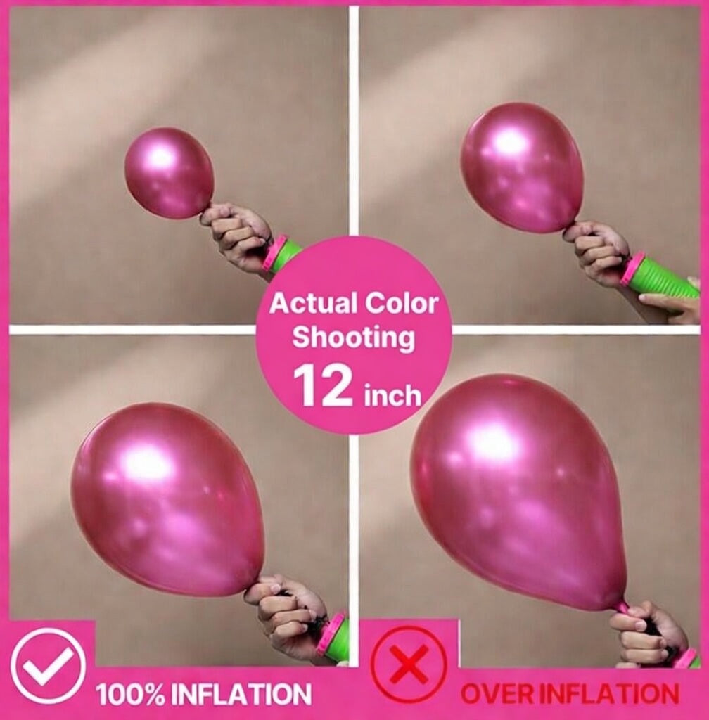 68 pink and purple balloons, 12-inch metallic purple and pink latex balloons, confetti balloons with ribbons, perfect for weddings, girls' birthdays, baby shower decorations. Vatoyum Balloons