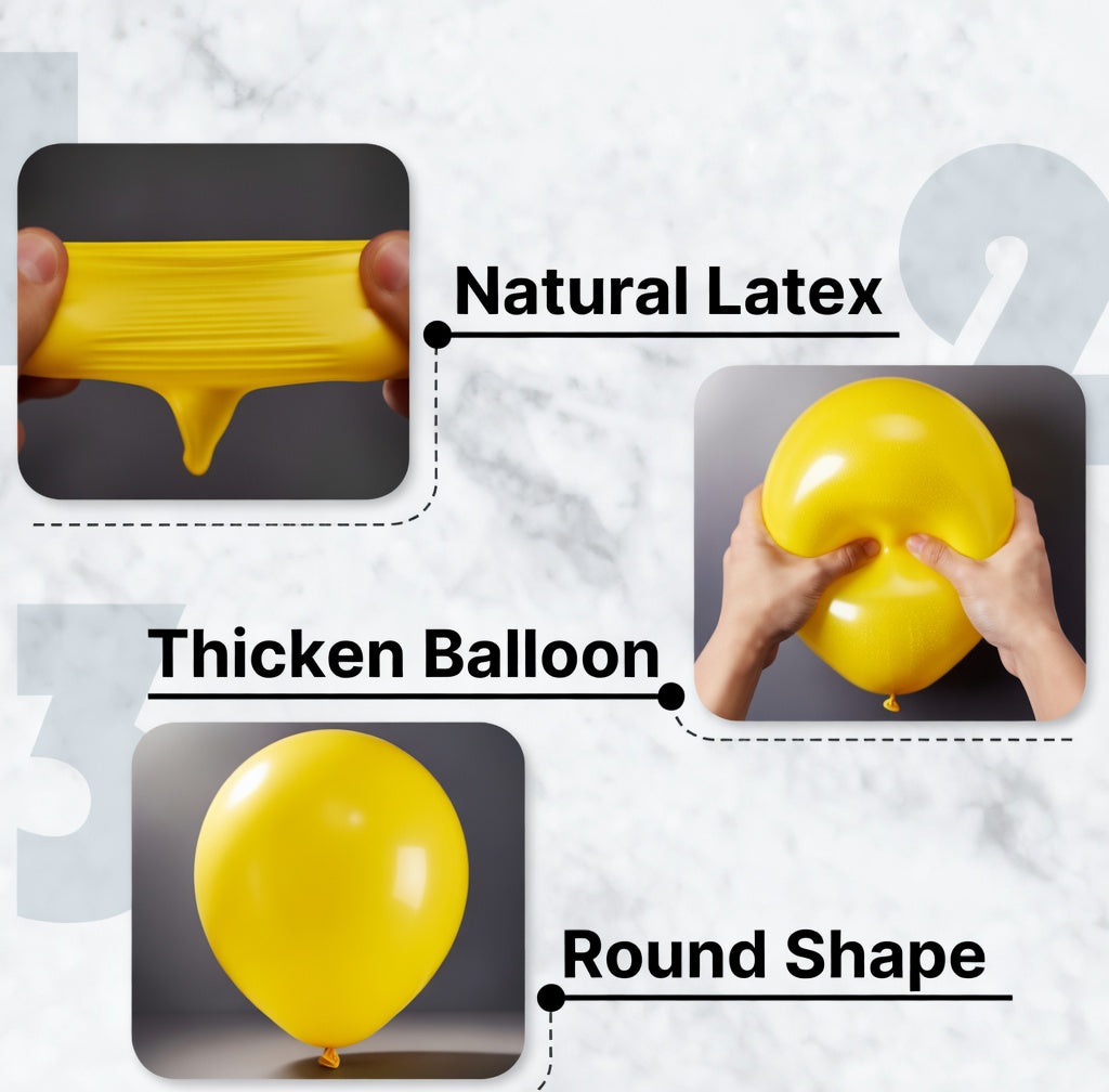 Yellow Balloons 12 inch, Yellow Latex Balloons 50pcs Party Balloons for Baby Shower Sunflower Bee Wedding Birthday Party Decorations Vatoyum Balloons