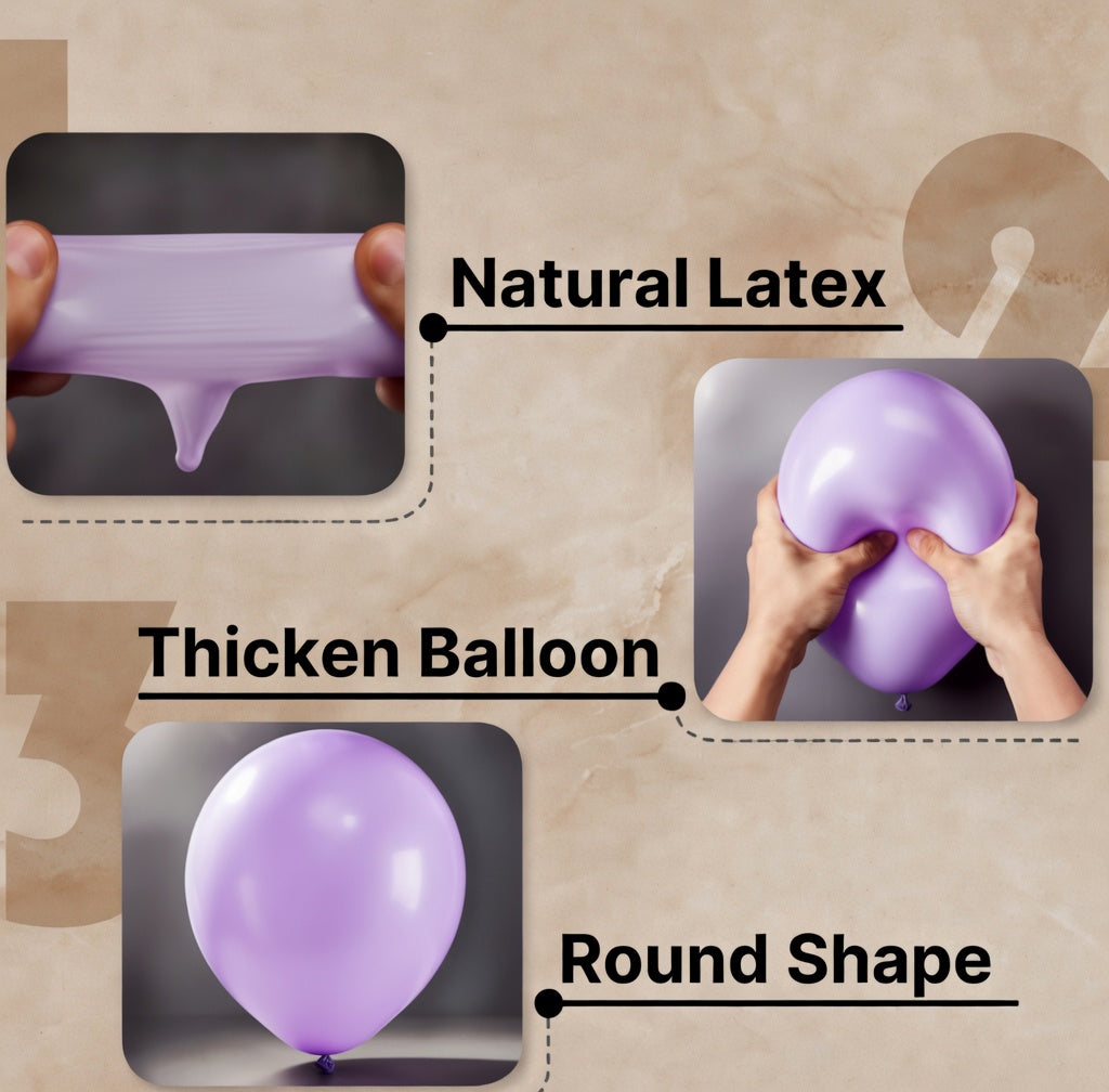 Light Purple Balloons 12 inch, Pastel Purple Latex Balloons 50pcs Party Balloon for Wedding Baby Shower Gender Reveal Birthday Party Decorations Vatoyum Balloons