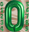 Green Number Balloon 40 Inch, 0 Number Balloons, 10 20 30 40 50 Numbers Balloon Birthday Decorations, Green Party Supplies for Women Men, St. Patrick's Day Games Theme Birthday Decorations Vatoyum Balloons