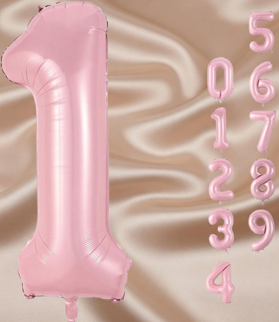 Pearlescent Pink Number 0 Balloon 40 Inch, 0 Balloon Number for 10th 20th 30th 40th 50th 60th Birthday Decorations, Pearlescent Pink Party Supplies Vatoyum Balloons