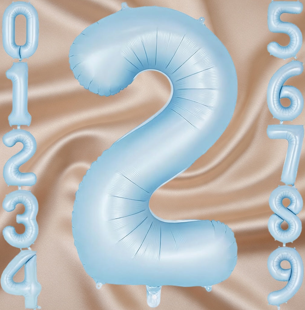 Light blue number 3 balloons, 40-inch large foil number balloons, giant number 3 foil balloons, suitable for 3rd birthdays, baby party decorations, anniversaries, and other occasions. Vatoyum Balloons